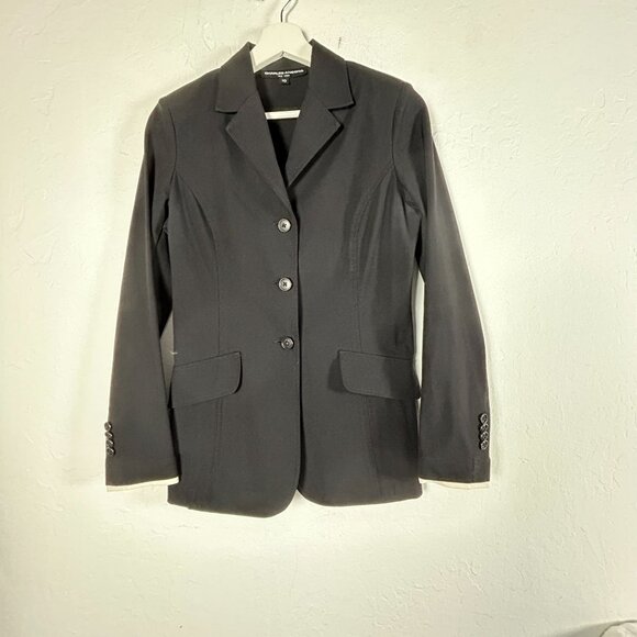 Charles Ancona New York Womens Black Single Breasted Equestrian Blazer Size 10 - Picture 1 of 11